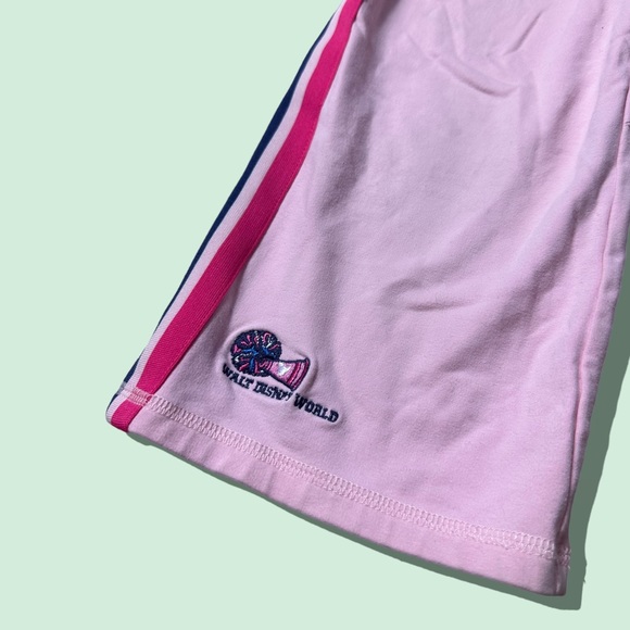 Vintage Kids Walt Disney World Minnie Mouse Cheerleader Pink Sweatpants Sz Med - Picture 5 of 9